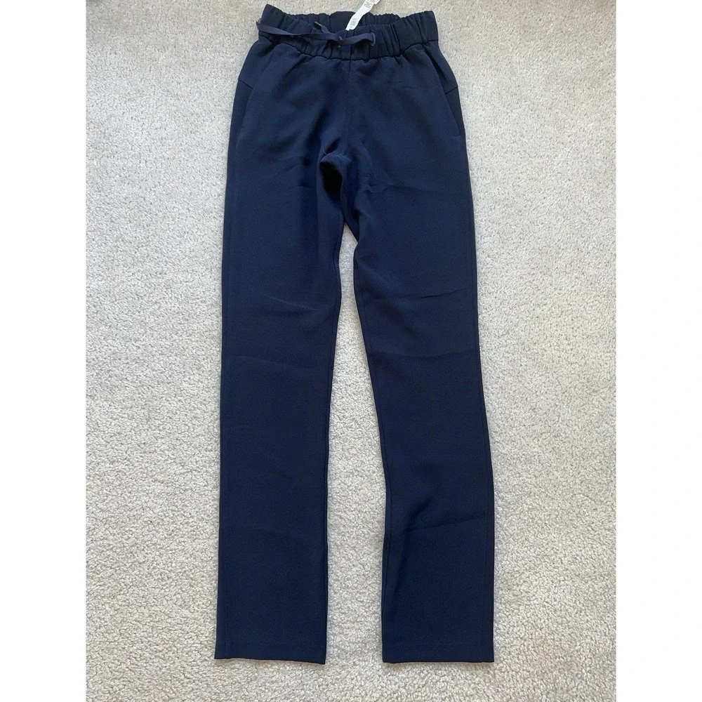 Lululemon Dark Navy Synch Waist Casual Pants Women Size 0